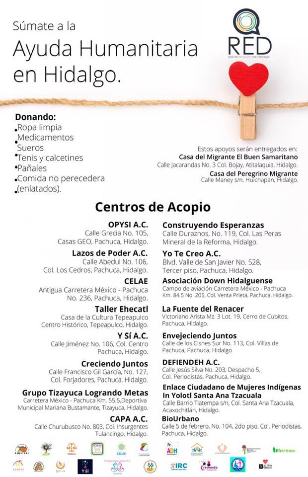 Estos son los centros de acopio a donde puedes acudir.