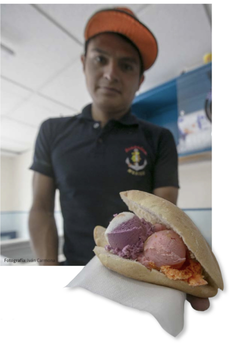 La elaboración de las nieves es un poco más tradicional.