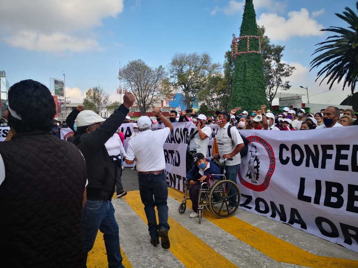 Manifestantes en Valle de México