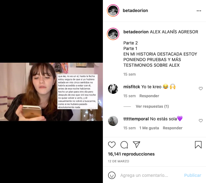 Denuncia Parte 2 Instagram @betadeorion