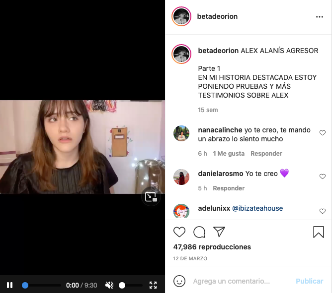 Denuncia Parte 1 Instagram @betadeorion