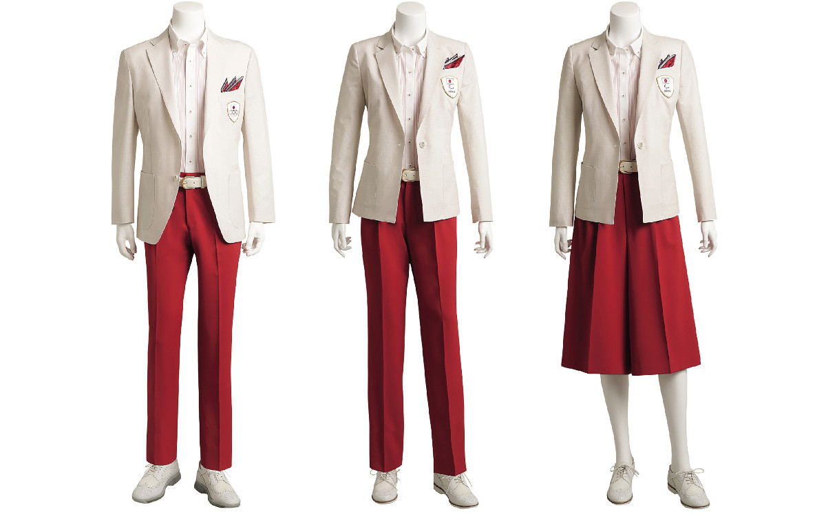 En esta fotografía sin fecha proporcionada por JOC/JPC/AOKI, el uniforme de japón para la ceremonia inaugural de los Juegos Olímpicos de Tokio 2020. Los Juegos Olímpicos de Tokio se inauguran el 23 de julio, cuando los deportistas del mundo marcharán detrás de sus abanderados. Y cuando lo hagan, la gente también empezará a comentar sobre lo que llevan puesto. (©JOC/JPC/AOKI via AP)
