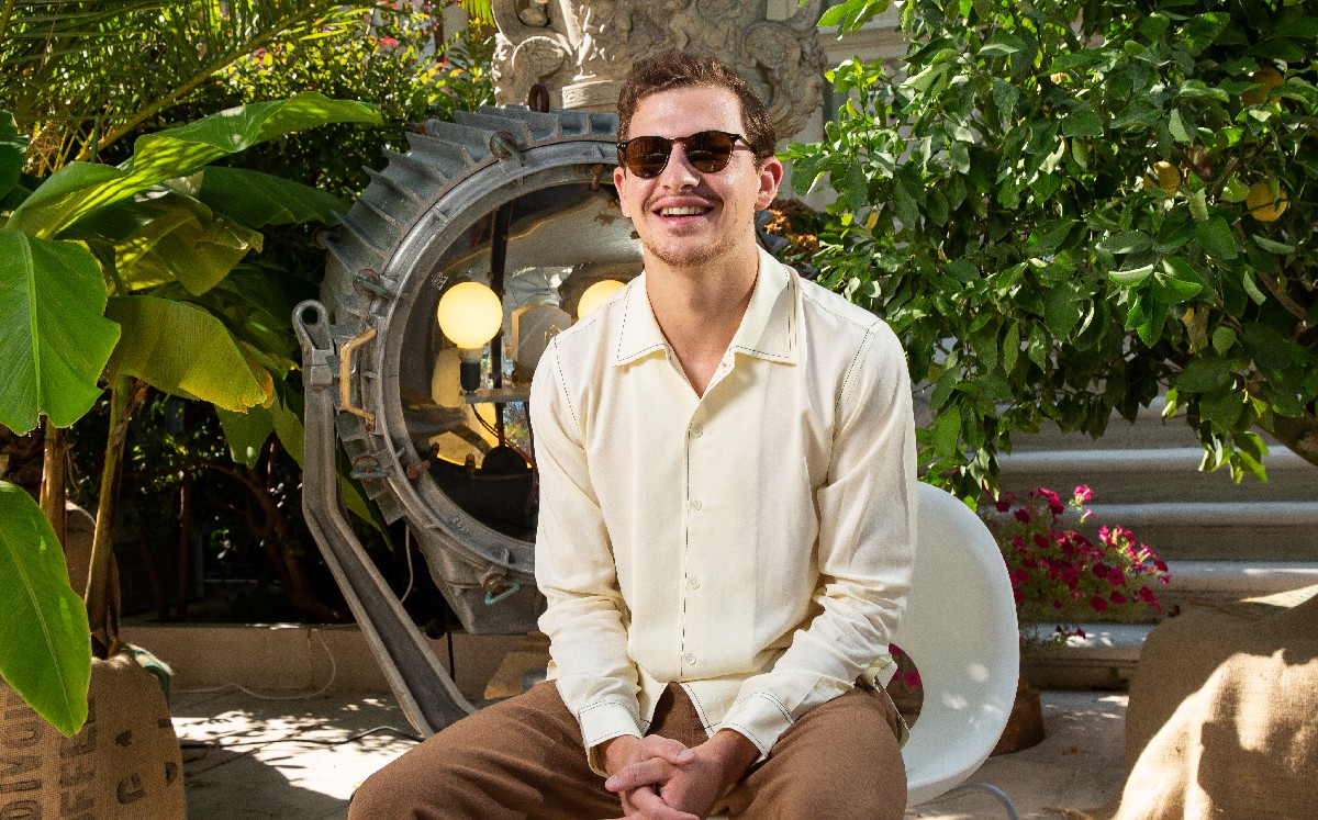 El actor Tye Sheridan posa para promover la película “The Card Counter” en la 78a edición del Festival de Cine de Venecia en Venecia, Italia, el 2 de septiembre de 2021. (Foto Joel C Ryan/Invision/AP)