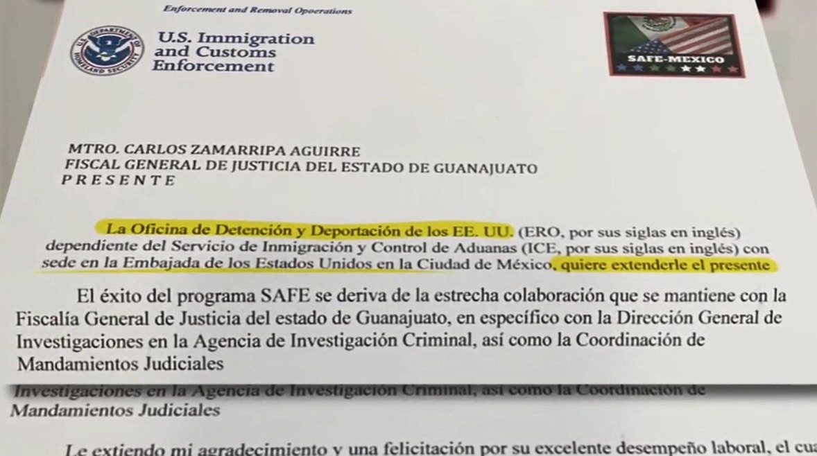 Reconoce Homeland Security de EUA a la Fiscalía General de Guanajuato