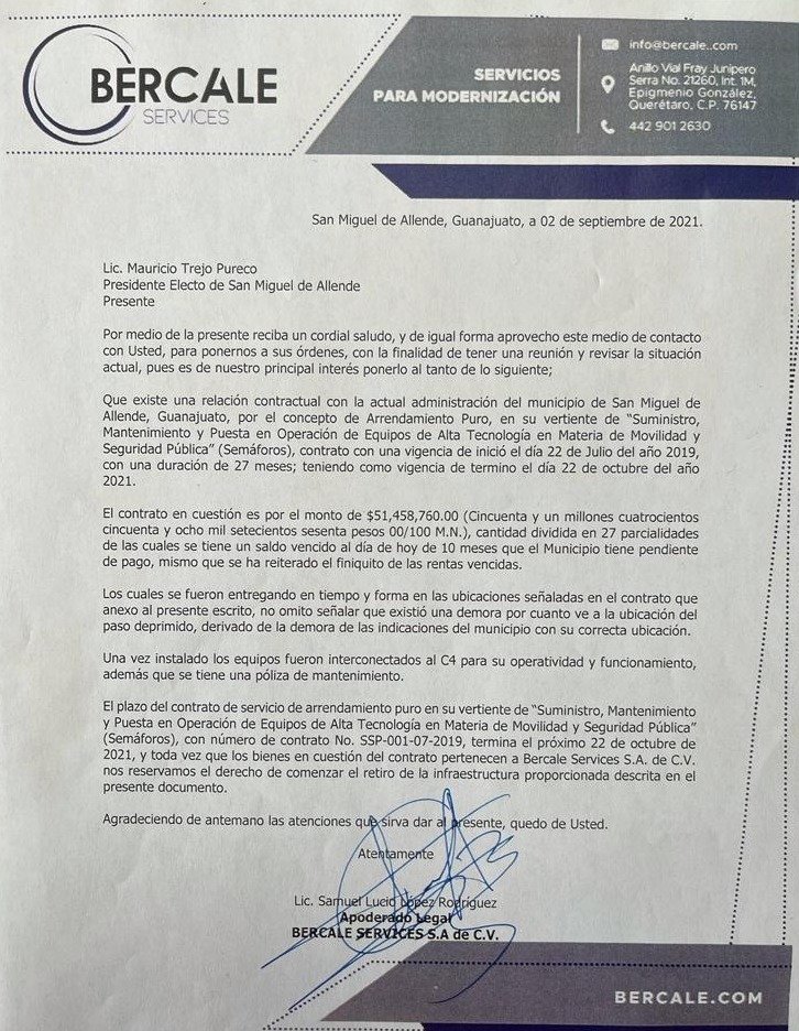 Incumple pasada administración con pago de arrendamiento del servicio