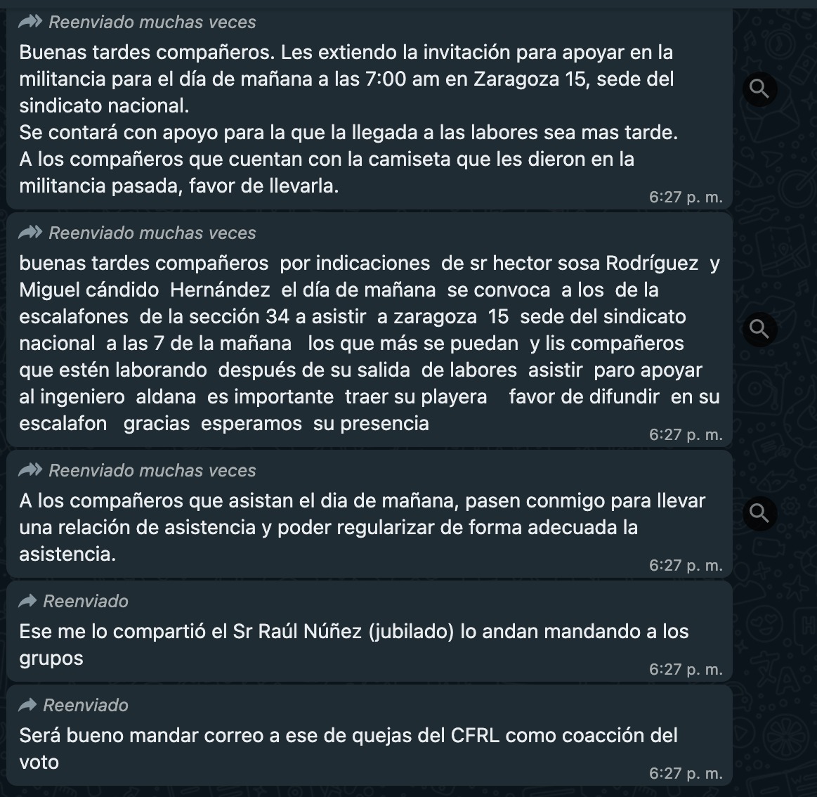 denuncias sindicato