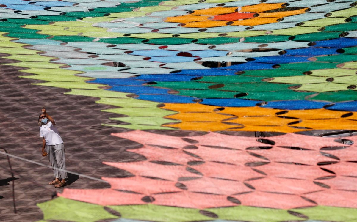 El crochet de más de 8.000 metros cuadrados que hoy cubre el poblado mexicano de Etzatlán que ha logrado un récord Guinness